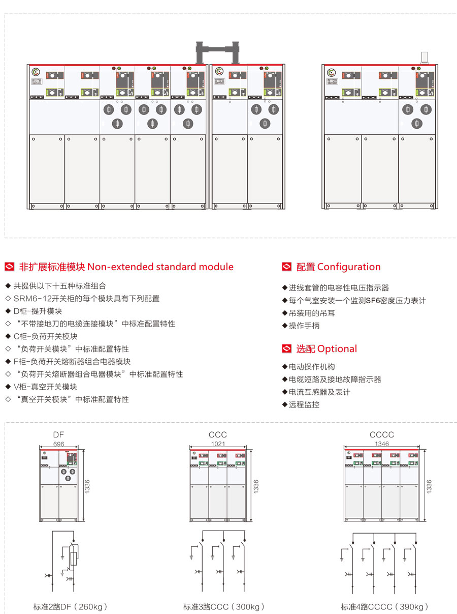 SRM全密封全絕緣充氣柜主要技術參數