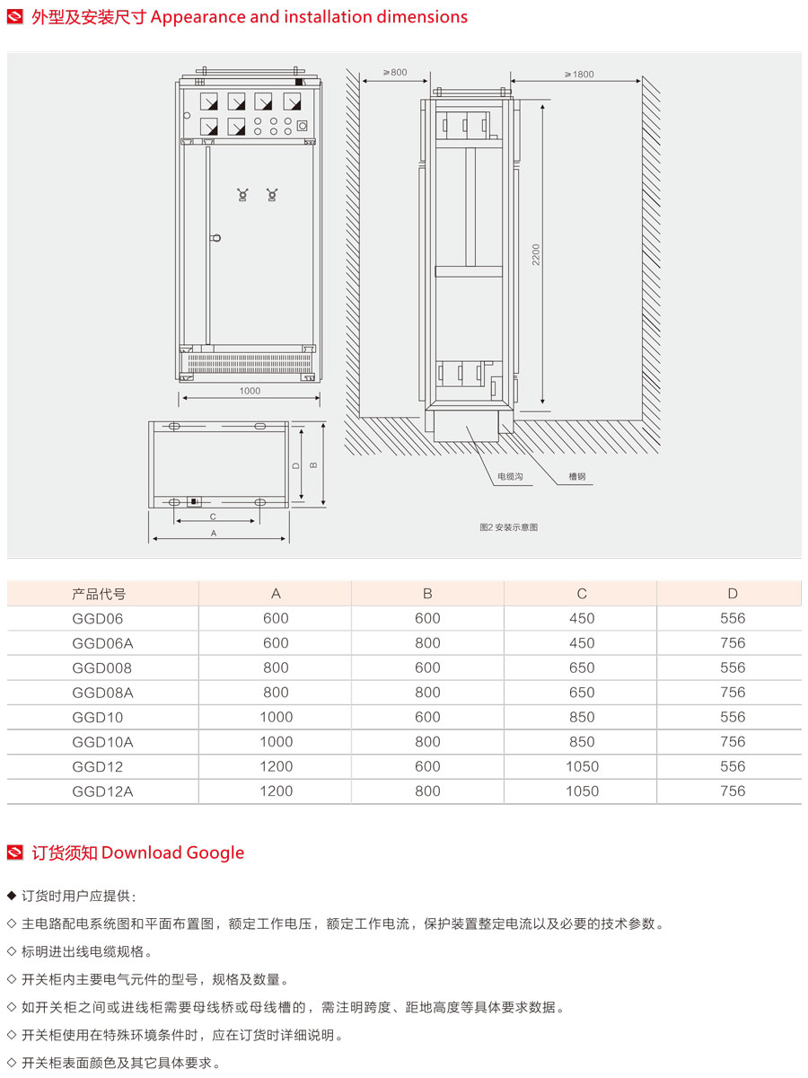 GGD低壓成套開關柜安裝與使用